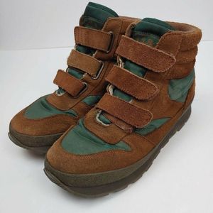 Vintage LL BEAN Men High Top Strap Snow Sneaker Boots Size 9M Thinsulate Lined